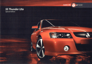 2006 VE Holden SS Thunder Ute (Aus)