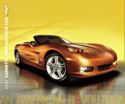 2007 Chevrolet Corvette Indy 500 Pace Car Spec Sheet