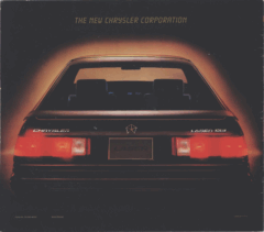 1985 Chrysler Laser & Daytona (Cdn)