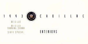 1993 Cadillac DeVille & Sixty Special Color