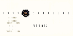 1993 Cadillac Eldorado & Seville Color