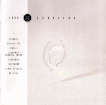 1993 Cadillac Full Line Prestige