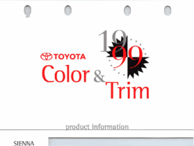 1999 Toyota Sienna Color & Trim
