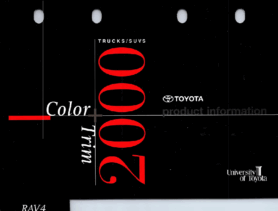 2000 Toyota RAV4 Color & Trim