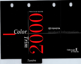 2000 Toyota Tundra Color & Trim